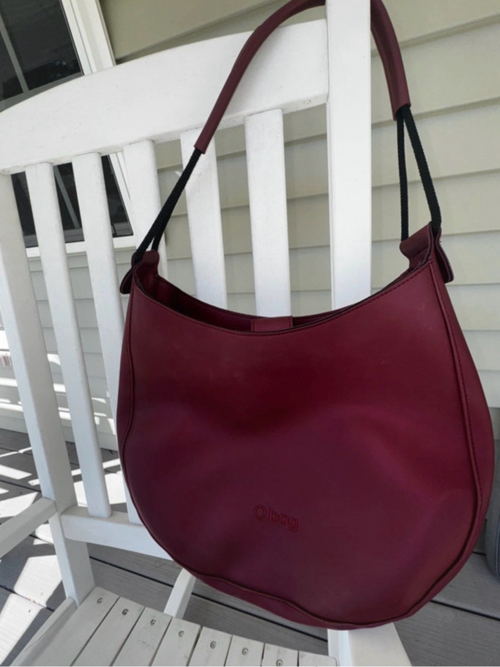 O bag Burgundy Shoulder Bag - Sleek Women’s Hobo